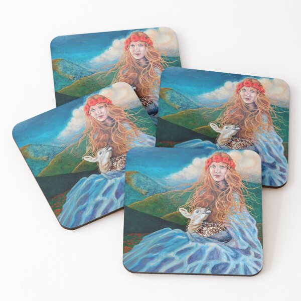 Item preview, Poppy deer Melissa Muse fantasy art  designed and sold by MelissaMuseArt.