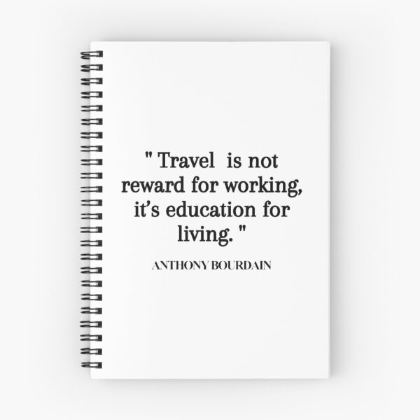 Item preview, Travel quote Anthony Bourdain designed and sold by JeweliciousUS.