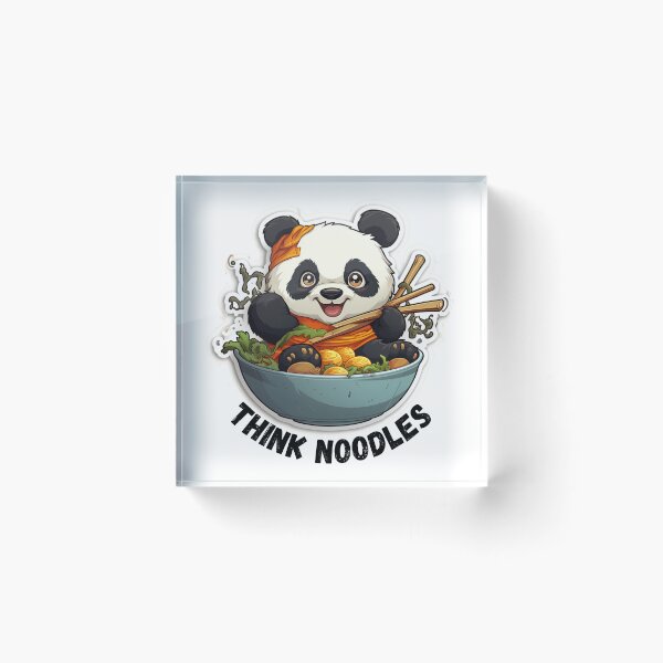 Artikelvorschau, Thinknoodles Panda isst Nudeln entworfen und verkauft von Socool101.