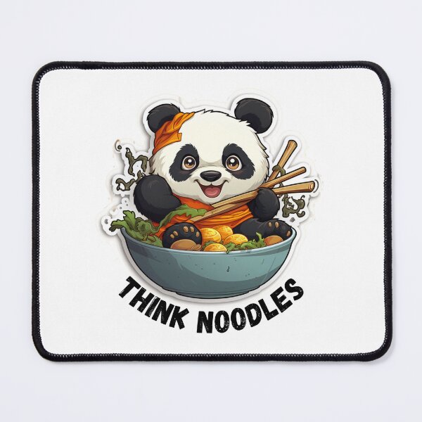 Item preview, Thinknoodles Panda eating noodles  designed and sold by Socool101.