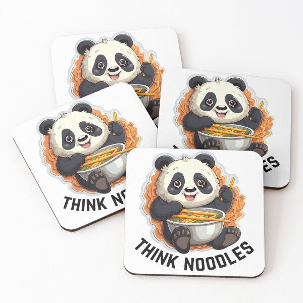 Artikelvorschau, Thinknoodles Panda isst Nudeln mit Nudeln entworfen und verkauft von Socool101.
