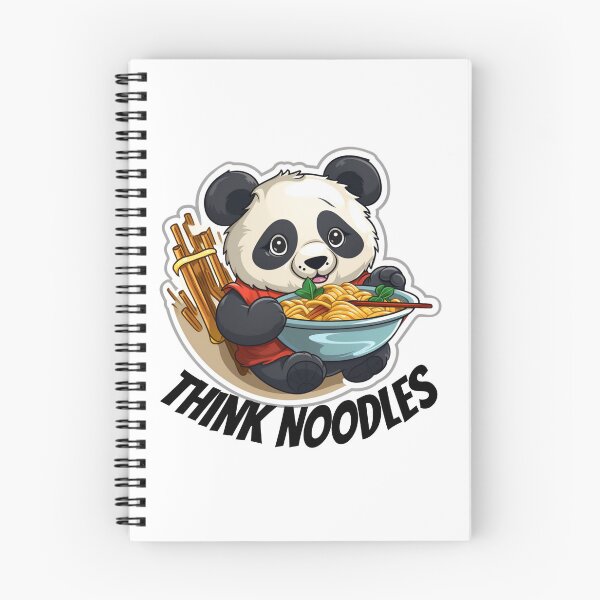 Item preview, Thinknoodles Panda eating with red shirt  designed and sold by Socool101.