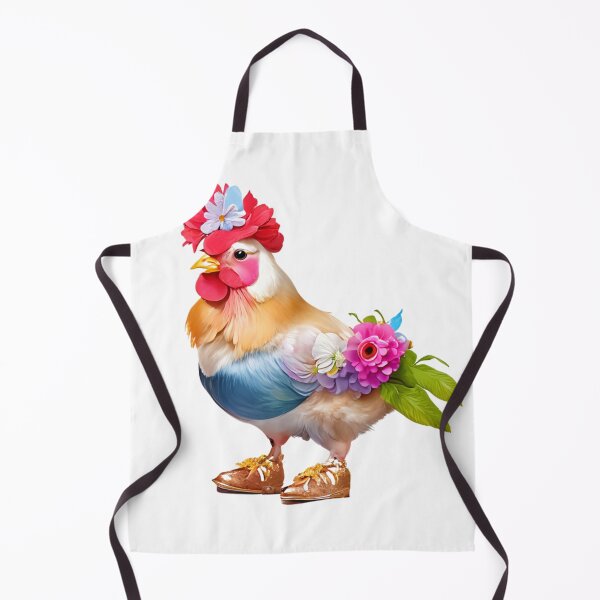 Item preview, easter egger chicken wearing a flower crown designed and sold by sabily.