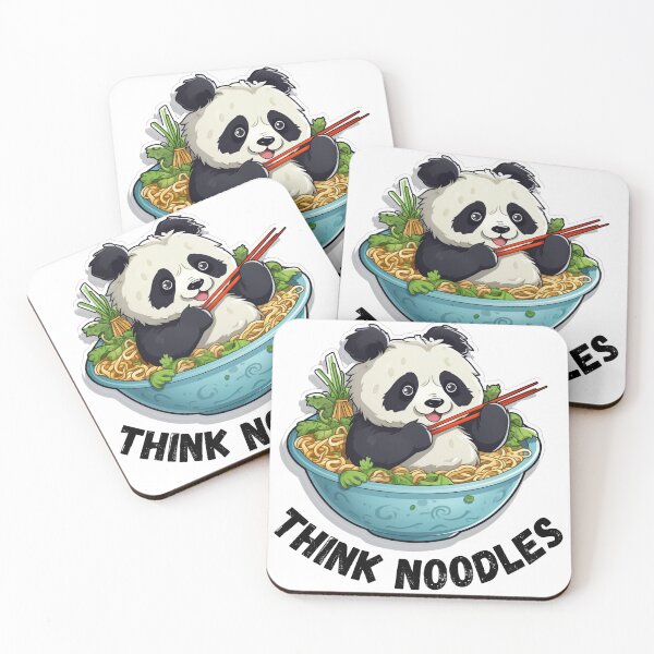 Artikelvorschau, Thinknoodles Panda in einer Nudelschüssel entworfen und verkauft von Socool101.