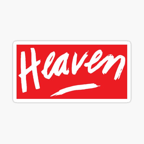 Heaven (White) Sticker