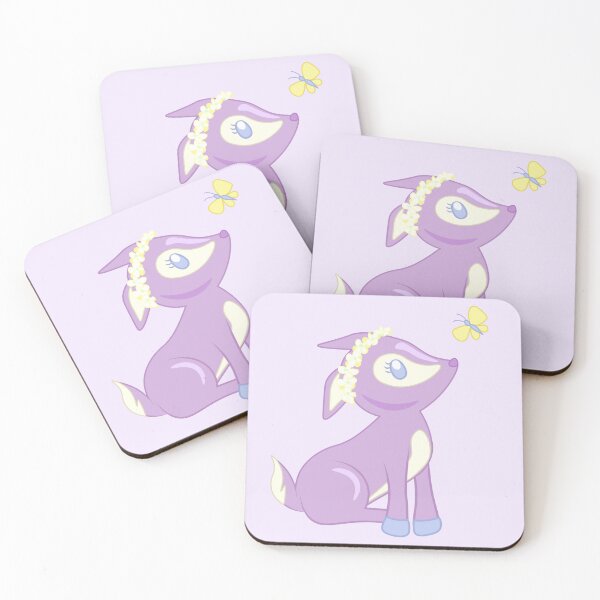 Item preview, pastel purple lavender deer with butterfly designed and sold by heyjayyay.