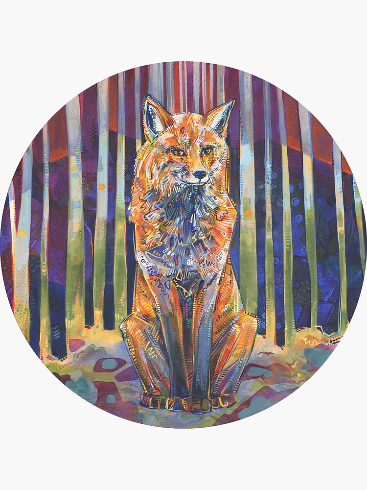 Red Fox Painting - 2018 by gwennpaints