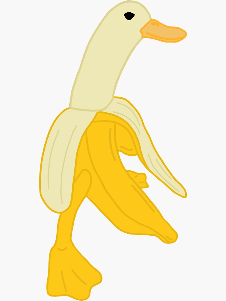 "Banana Duck" Sticker for Sale by bmnadeau Redbubble