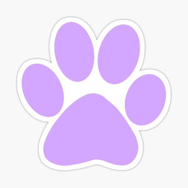 Item preview, Lilac Paw Print designed and sold by -designsbymeg-.