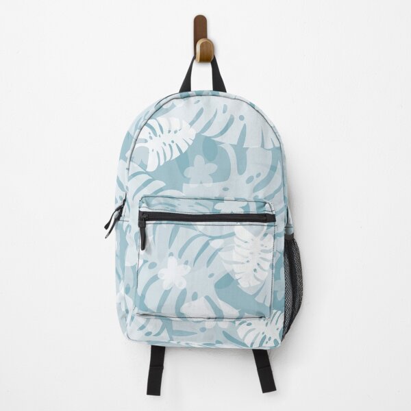 Item preview, Monstera Leaf and Frangipani Flower Tropical Print designed and sold by Christine Briggs.