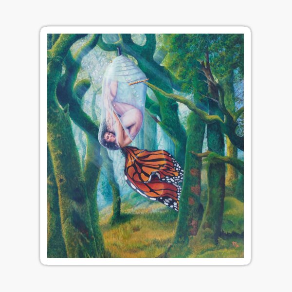 Metamorphosis Manifestation Melissa Muse fantasy art Sticker