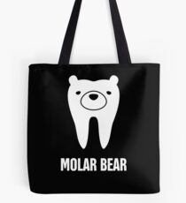 Molar Bear | Cute Dentist Orthodontist Graphic Tote Bag