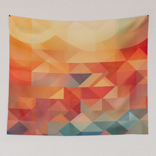 Item preview, Geometric Sunset Pattern designed and sold by GoeCentric.