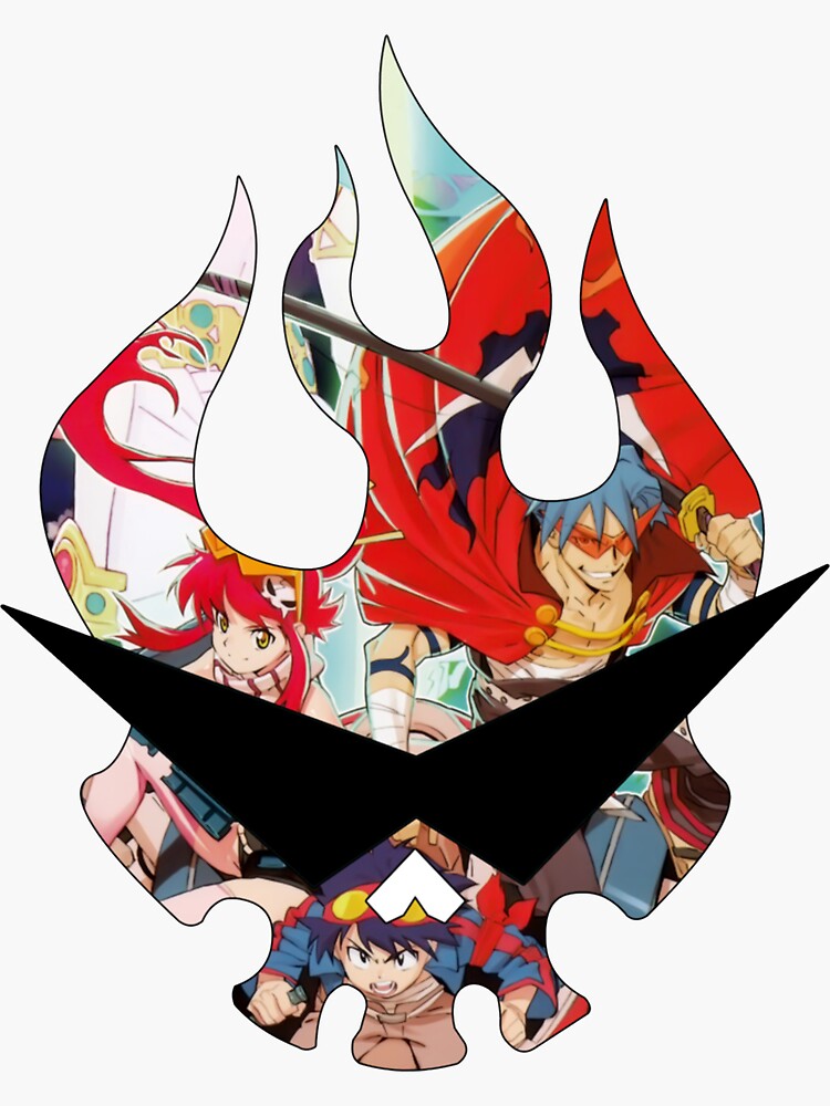 Tengen Toppa Gurren Lagann Logo Japanese Vinyl Decal