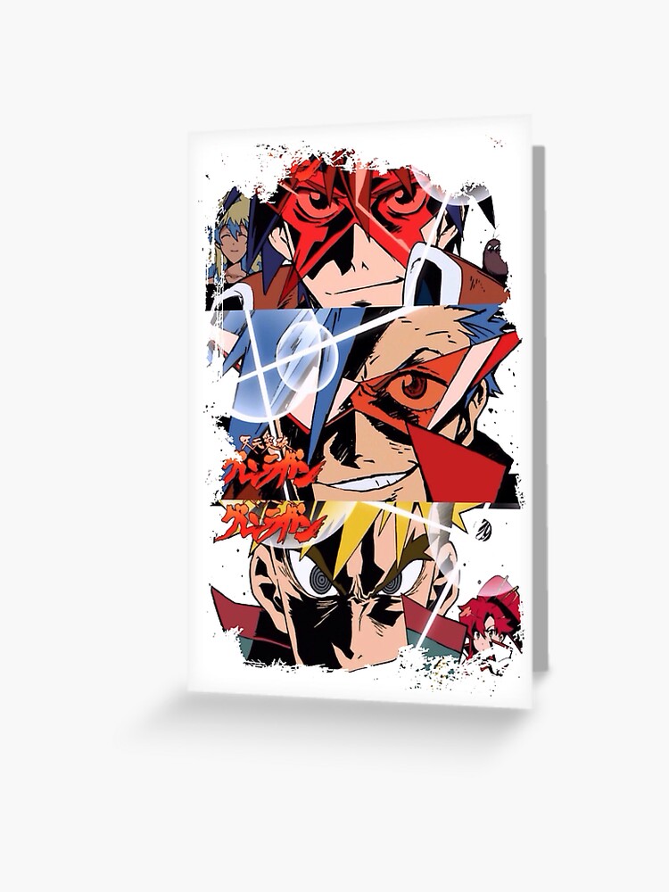 anti spiral tengen toppa gurren lagann Greeting Card for Sale by