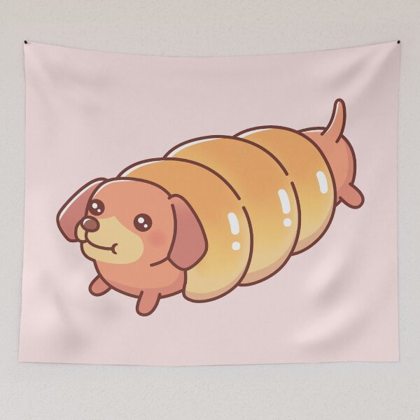 Item preview, Cute Dachshund Sausage Bun Bread Funny designed and sold by rustydoodle.