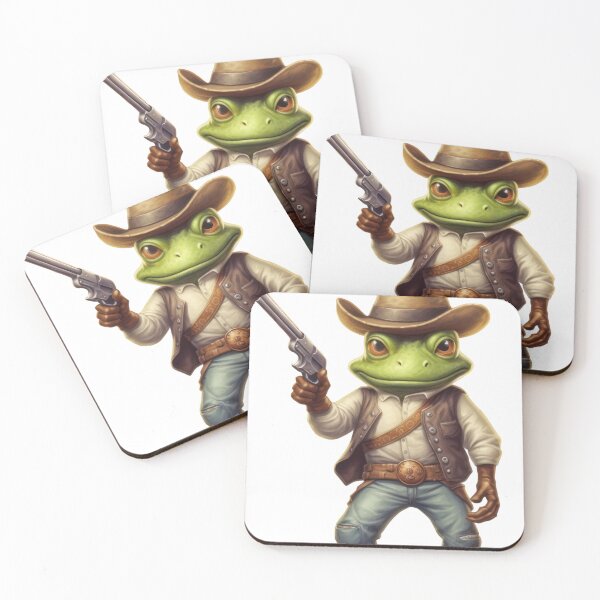 Item preview, This cowboy frog is ready to take on the Wild West designed and sold by cafegrafis.