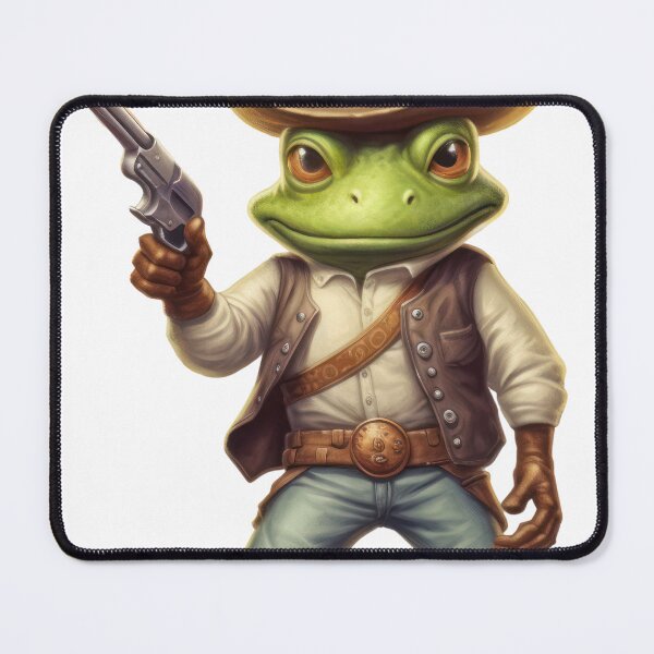 Item preview, This cowboy frog is ready to take on the Wild West designed and sold by cafegrafis.