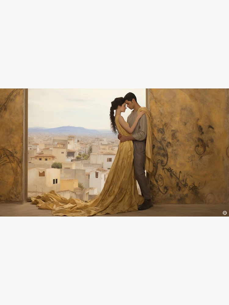 Aperçu 3 sur 3. Poster avec l'œuvre Le baiser créée et vendue par RicoInStudios.