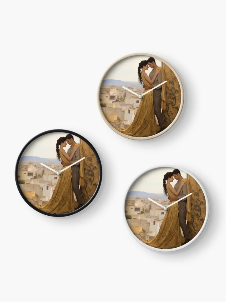 Thumbnail 3 of 4, Clock, The Kiss designed and sold by RicoInStudios.