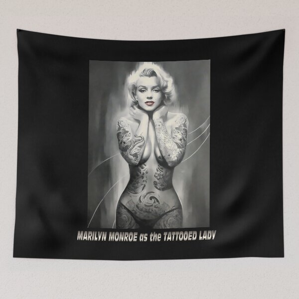 Item preview, MARILYN MONROE as The TATTOOED LADY Print   	 designed and sold by vhfpbppdd5.