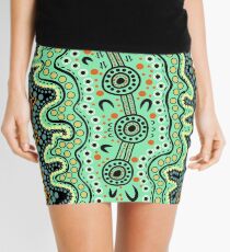 Yilawura - Wiradjuri word for "a pleasant Place to Camp" Mini Skirt