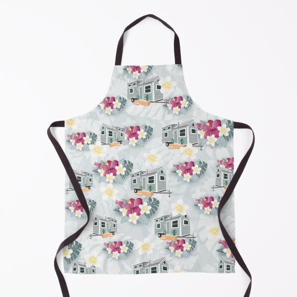 Item preview, Tiny House and Tropical Flower Hawaiian Print designed and sold by Christine Briggs.