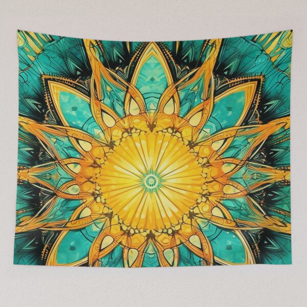 Item preview, Grinindra - Turquoise Explosion (4/4) designed and sold by sabantha.