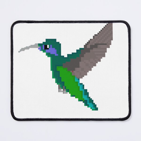 Graph Perler Bead Hummingbird Anna's Hummingbird (3pc) Peyote