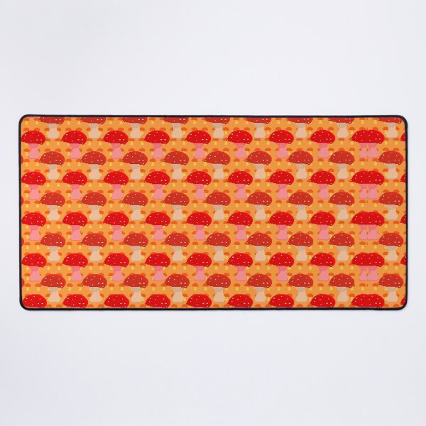 Item preview, Pixel Mushroom Pattern - Orange Background designed and sold by wagnerps.