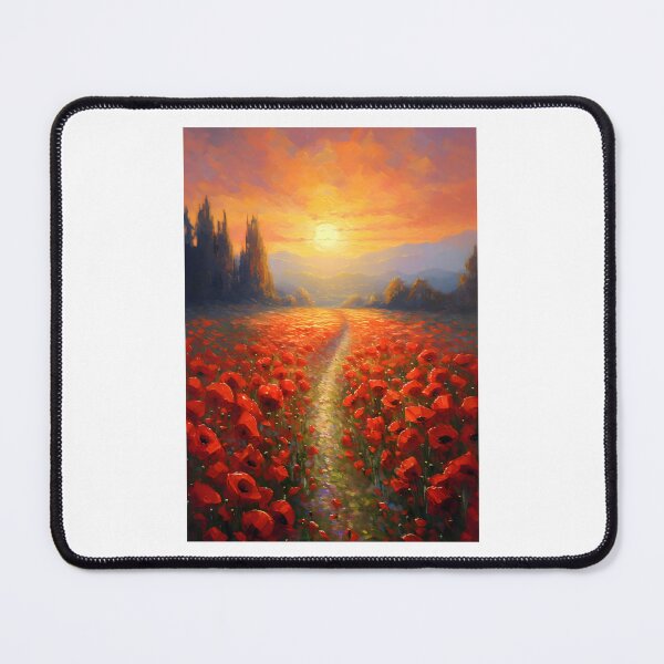 Item preview, Remembrance Day - Poppy Field with Poppy Flowers designed and sold by farhanhafeez.