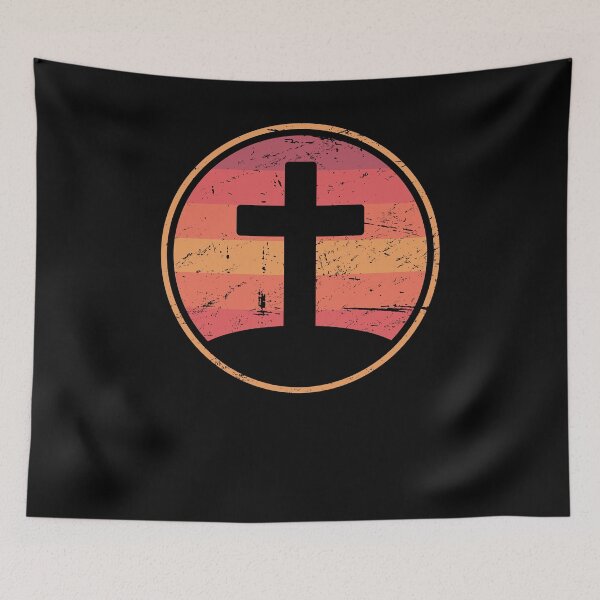 Item preview, Retro Christian Cross Of Jesus designed and sold by Jam Jar.