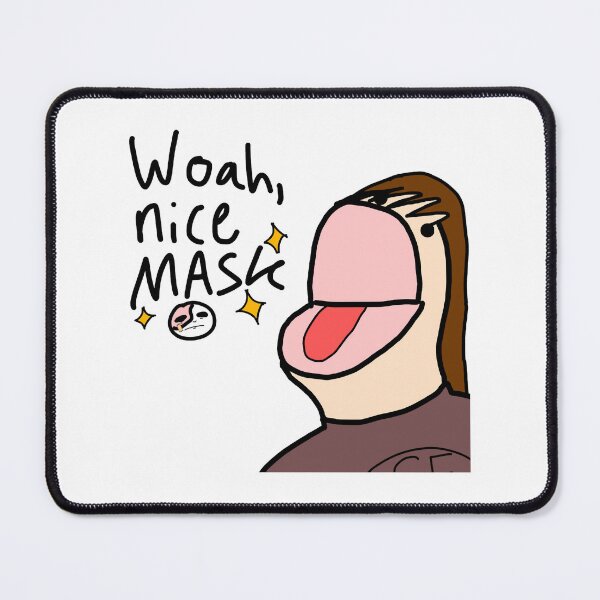Item preview, Larry Sally Face Nice Mask designed and sold by davien-digiac.