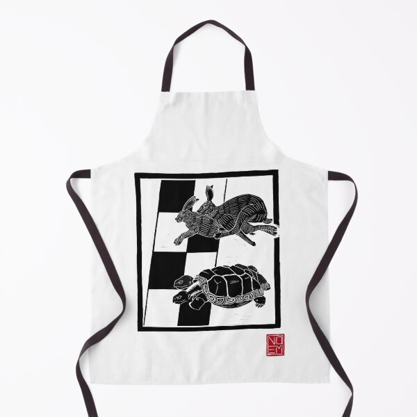 Item preview, The Hare & the Tortoise Black Print designed and sold by Noem-Prints.