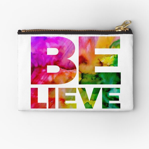 BELIEVE Zipper Pouch