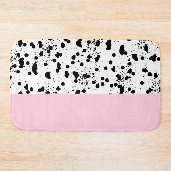 Item preview, Dalmatian Spots with Pink - Black and White Animal Print Ink Dots designed and sold by SMillustrations.