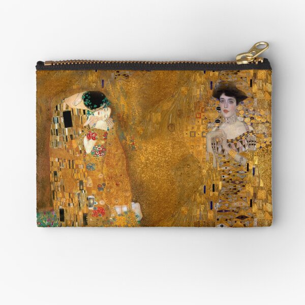 Klimt -  Woman in Gold - The Kiss Zipper Pouch