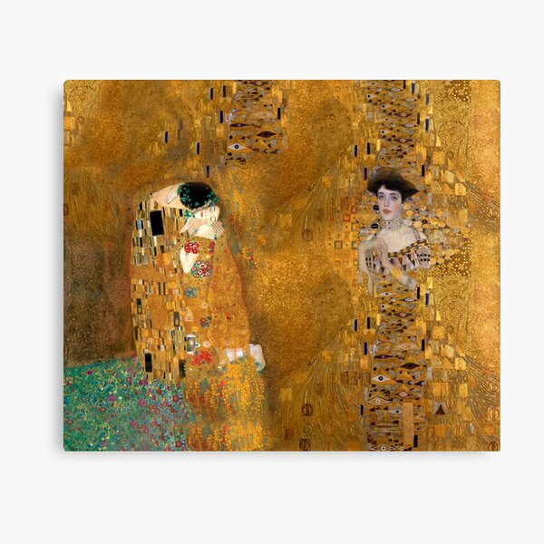 Klimt - Woman in Gold - The Kiss Canvas Print