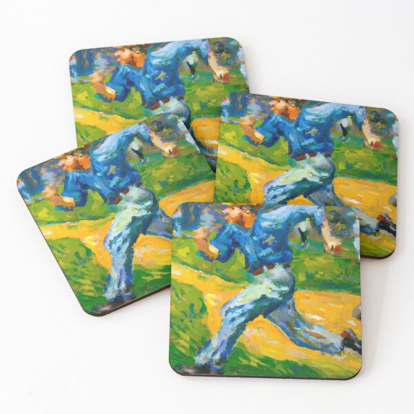 Item preview, manager running onto field - baseball painting designed and sold by MattOastler.