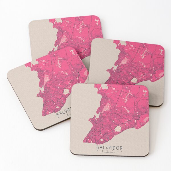 Item preview, Salvador City Map of Brazil  - Blossom designed and sold by deMAP.