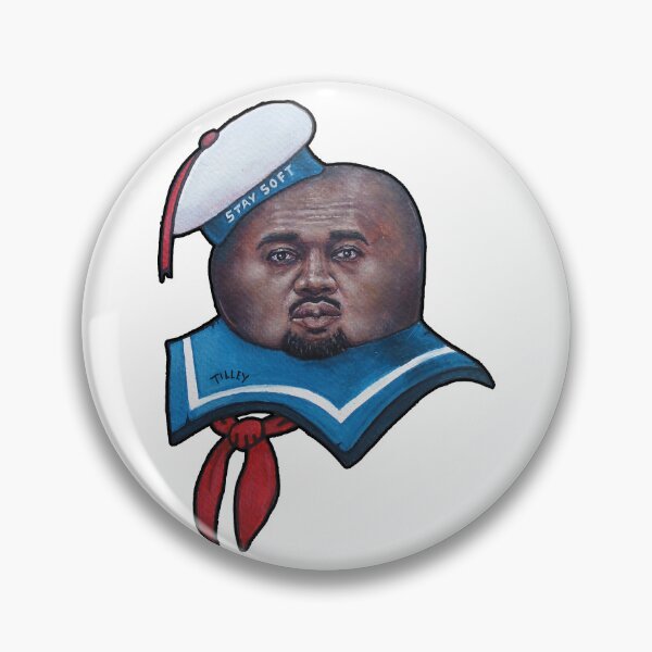 Item preview, stay soft the marshmellow man x kanye mashup painting by tyler tilley | Apocalypse Artwork  established 2008 | not a fan of norMal  designed and sold by Tyler Tilley.