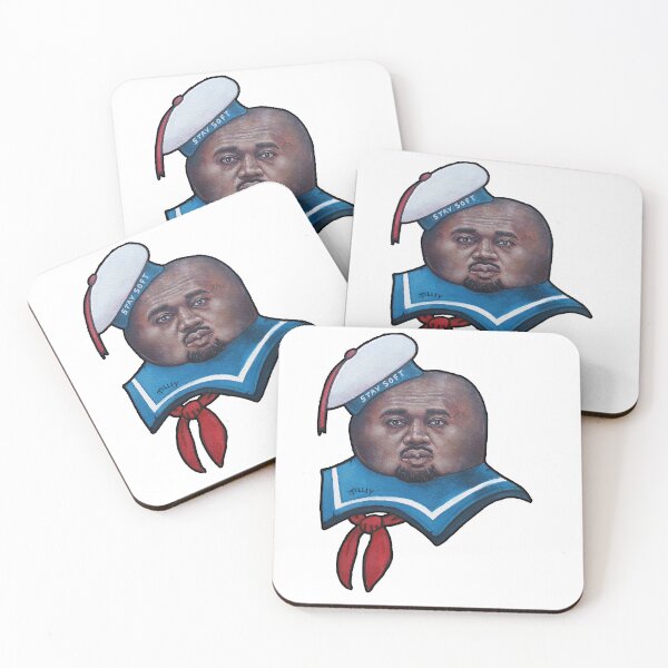 Item preview, stay soft the marshmellow man x kanye mashup painting by tyler tilley | Apocalypse Artwork  established 2008 | not a fan of norMal  designed and sold by Tyler Tilley.