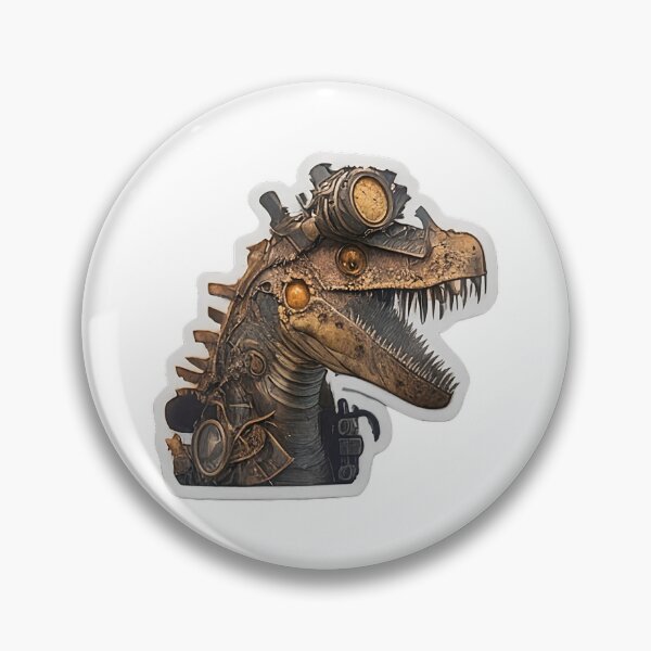 Item preview, Steampunk Carnotaurus sticker designed and sold by spoo-art.