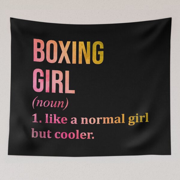 Item preview, Boxing Girl Definition in Watercolor designed and sold by XCIV.