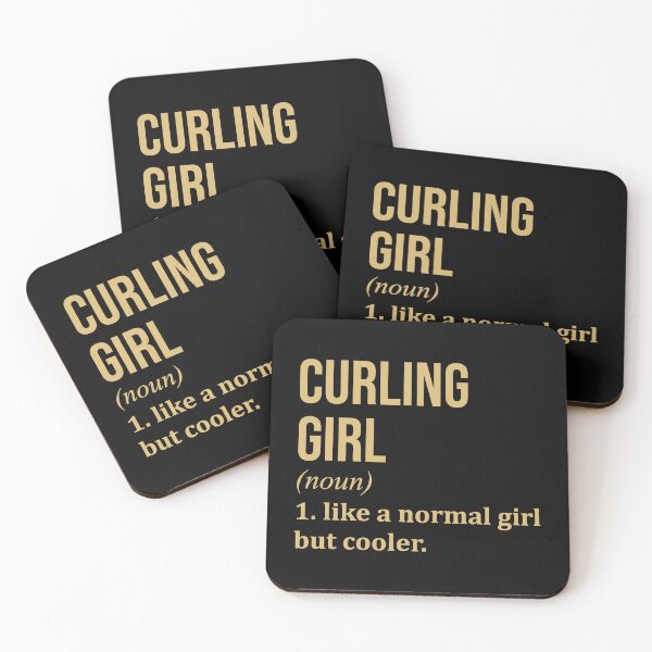 Item preview, Curling Girl Definition in Gold designed and sold by XCIV.