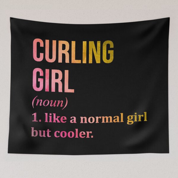 Item preview, Curling Girl Definition in Watercolor designed and sold by XCIV.