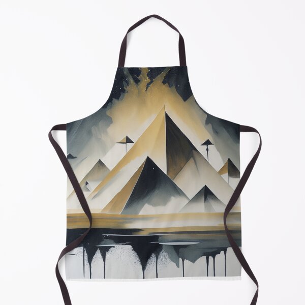Artikelvorschau, Pyramiden von Gizeh, Ägypten, Tuschemalerei mit Milchstraßen-Galaxie-Design entworfen und verkauft von Meena-tta.