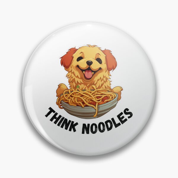 Artikelvorschau, Thinknoodles Hund mit Nudeln entworfen und verkauft von Socool101.