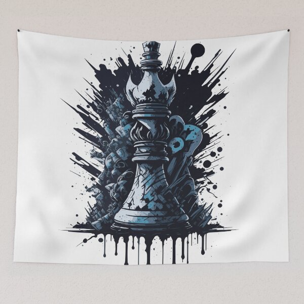 Item preview, Chess piece queen graffiti style designed and sold by StevenHignell.