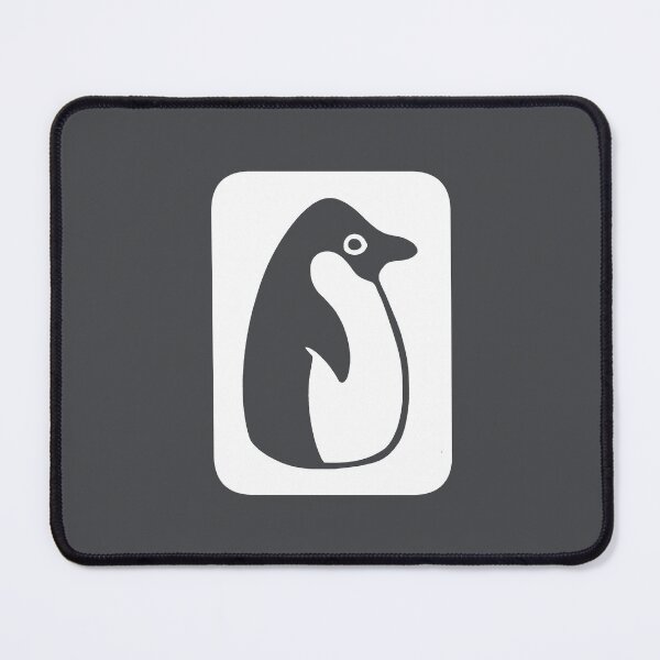 Item preview, Adélie penguin, minimal style art for learners and explorers, white ink negative space designed and sold by martodesign.